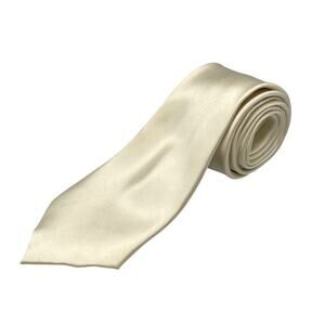 Donald J Trump Cream Color Necktie 62” L 3.5” W 100% Silk Handmade Tie